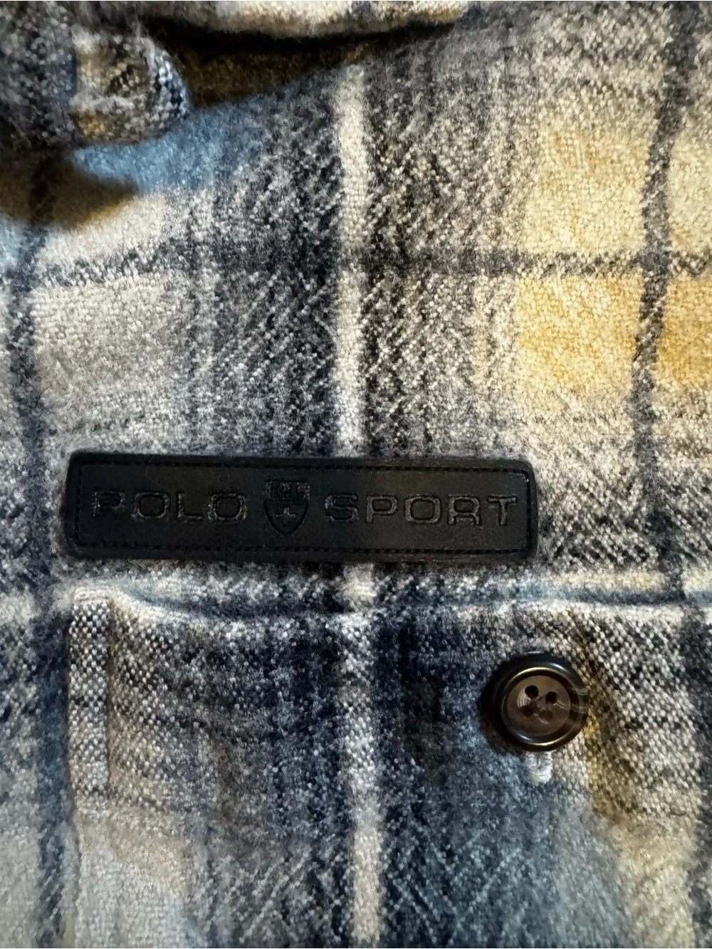 Vintage polo sportsman Ralph Lauren work shirt flannel wool